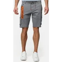 Indicode Cargoshorts Herren INArnold Cargo Shorts Herrenshorts mit 6 Taschen und Kordelzug