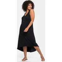 Sheego Strandkleid Strandkleid Langarm