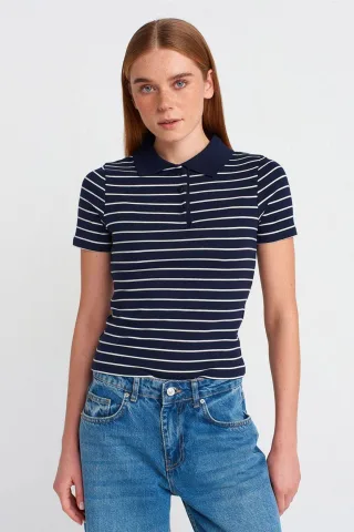 Gestreiftes Slim-Fit Polo-Shirt