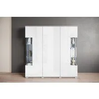 OTTO home Highboard Kenia (1 St), Modernes Highboard, mit Glastüren, Breite 135 cm