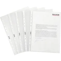 Falken Aktenordner, Prospekthüllen Klarsichthüllen Klarsichtfolie A4 transparent glasklar