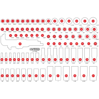 KS Tools Leere Schaumstoffeinlage zu 811.0099 - 811.0099-97