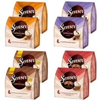 Senseo Kaffee Pads Vielfaltspaket Cappuccino Choco Caramel Baileys 64 Getränke, 736 g, (Packung, 8er Pack)