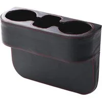 Bolwins Organizer B20D Autositz AufbewahrungBox Handy Organizer Lückenfüll Kunstleder (Set, Aufbewahrungstasche für Sitzlücke), aus PU-Leder, verhindert Herunterfallen von Gegenständen
