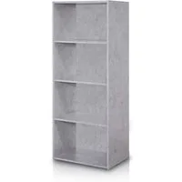 habeig Bücherregal Tube Bücherregal Standregal 4 Fächer Belastung Regalboden Standregal