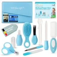 TPFFamily Babypflege-Set Neugeborene inkl. aller Pflegeartikel, 10 tlg., 10-tlg. Erstausstattung fürs Baby - Schönes Geschenkset zur Geburt