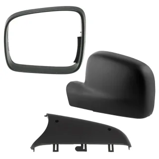 Spiegelkappe Außenspiegel Gehäuse + Rahmen + Blende Abdeckung LINKS für VW T5 2003-2009 / Caddy III 2K 2003-