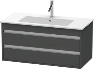 Duravit Ketho Waschtischunterbau wandhängend Graphit Matt 1000x475x480 mm - KT643004949 KT643004949
