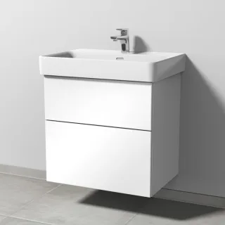 Sanipa 3way Waschtischunterbau zu Laufen Pro S Waschtisch mit 2 Auszügen, Weiß-Glanz SF76778
