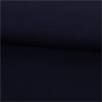 SCHÖNER LEBEN. Stoff Viskosestoff Meterware Romanit Jersey Punta Royal dunkel blau 1,5m, atmungsaktiv