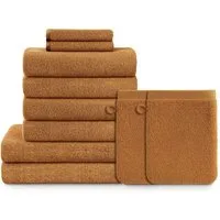 Blumtal Handtuch Set Blumtal 10 Teilig - Handtücher Set 100% Baumwolle, weich und saugstark, Frottee (10er Set), 2 Bade-, 4 Hand-, 2 Gästetücher + 2 Waschlappen