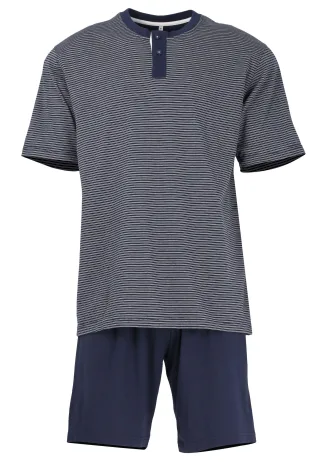 TOM TAILOR BODYWEAR - TOM TAILOR Herren Shorty quergestreift 1er Pack blau-dunkel-ringel - Gr. - 56