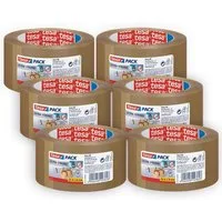 tesa Klebeband tesapack ULTRA STRONG extra starkes Paketklebeband (Spar-Set, 6-St) braun - 66 m : 50 mm