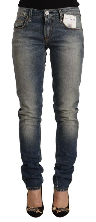 Abgetragene Skinny Jeans