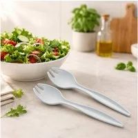 TUPPERWARE Salatbesteck Tupperware Allegra Salatbesteck Set in weiß