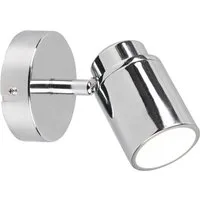 TRIO Leuchten LED Wandstrahler, Dimmfunktion, LED wechselbar, Warmweiß, innen, Badezimmer-Lampe Gäste WC, Spiegelleuchten schwenkbar Ø 10,5cm