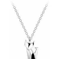 ALEXANDER YORK Kette mit Anhänger ORIGAMI FUCHS sitzend, 2-tlg., 925 Sterling Silber
