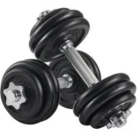 SONGMICS Kurzhantel Hanteln, Hantelset aus Gusseisen, verstellbar, für Workout, Fitnesstraining, Gewichtheben für Zuhause, Fitnessstudio