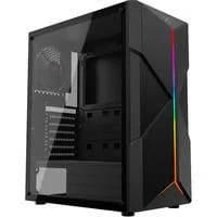 Astral, Tower-Gehäuse schwarz, Tempered Glass