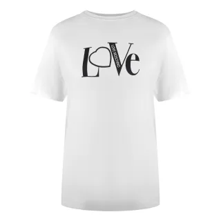 Moschino Love Logo Weißes T-shirt