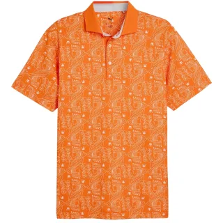 Puma - Poloshirt für Herren, Piqué, Emblem (Orange)