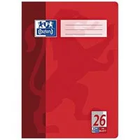 OXFORD Schulheft Schule, A4, kariert (Lineatur 26), Außenrand, ungelocht, 16 Blatt