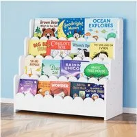 SpaceAid Bücherregal 4-stöckiges Kinderregal, Montessori-Bücherregal für Kleinkinder