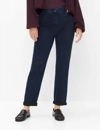 Raphaela by Brax Damen Five-Pocket-Hose Style CORRY, denim dunkelblau, Gr. 36K
