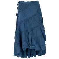 Guru-Shop Minirock Boho Wickelrock, Krinkelrock, Maxirock,.. alternative Bekleidung