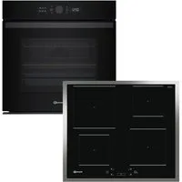 BAUKNECHT Backofen-Set BAKO 920 Airfry, mit Teilauszug, FlexiClean - zwei mühelose Reinigungsfunktionen (Pyrolyse & Hydrolyse) je nach Bedarf, AirFry-Funktion – die gesündere Alternative zur Fritteuse