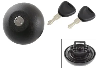 Tankdeckel Deckel Verschluss 7701367381 + 2x Schlüssel für Renault / Opel