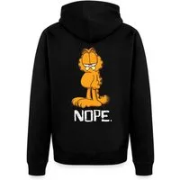 Spreadshirt Sweatjacke Garfield Nope Nein Nö Kein Bock Lustig Kapuzenjacke Herren (1-tlg)
