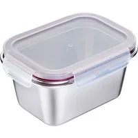 WESTMARK Lunchbox Edelstahl Lunch Box/ Frischhaltedose, 1000 ml, Edelstahl 18/8, Polyprophylen (PP), Silikon, (1-tlg), auslaufsichere Brotdose – mikrowellen- & ofenfest