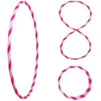 Hoopomania Hula-Hoop-Reifen Bunter Hula Hoop Reifen, faltbar, Ø100cm Rosa-Pink