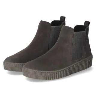 Gabor Chelsea Boots - Gr. 37,5 - Grau - Rauleder