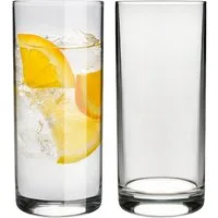 KONZEPT Gläser-Set 280ml Transparente Longdrinkgläser Set, Wassergläser, 12-tlg., Spülmaschinenfest, Ideal als Saftglas