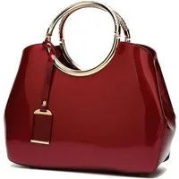 LuxusKollektion Handtasche Damen Handtasche PU-Lackleder Hochzeit Schultertasche Umhängetasche