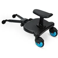 Clanmacy Buggyboard Buggy Board mit Sitz Trittbrett Hilfspedal Universal Kiddyboard