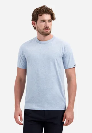 No Excess - T-Shirt Crewneck Melange Blue - Gr. - M