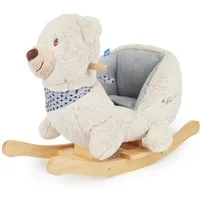 BIECO Schaukeltier Bieco Plüsch Schaukeltier Bär Creme 62x30x48cm
