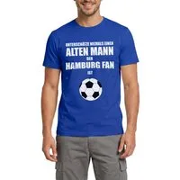 Spreadshirt T-Shirt Alter Mann Leidenschaft Hamburg Fußball Fan Männer T-Shirt (1-tlg)