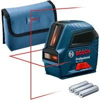 Kreuzlinienlaser GLL 2-10 Professional blau/schwarz, rote Laserlinien