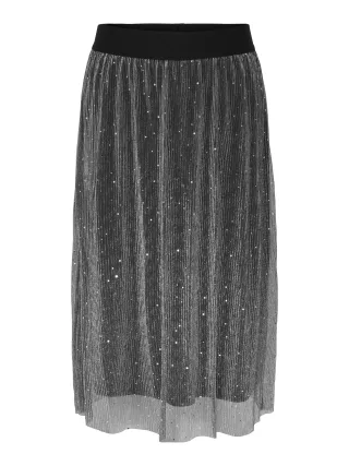 ONLY CARMAKOMA - CARDORIS MIDI SKIRT JRS Black - Gr. - 52