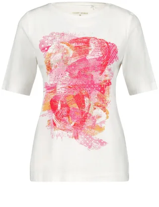 GERRY WEBER Collection - Halbarmshirt mit Frontprint violet/pink - Gr. - 40