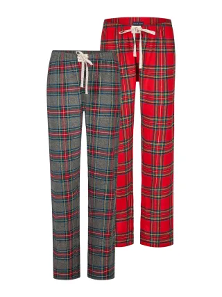 Happy Shorts Damen Pyjamahose ChristmasSchlafhose, Nacht Hose, Loungehose