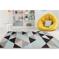 Mazovia Teppich LAZUR_Geometric, 80x150, Geometrisch, Modern, Kurzflor, Gemustert