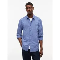 Tommy Jeans Langarmhemd TJM REGULAR POPLIN PATTERN