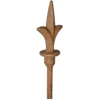 Deko-Impression Gartenstecker 3 Stück, Gartenstab, Rankstab, Rosenstab, 116 cm, Spitze, Eisen, Rost (3-St)