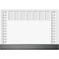 Sigel Schreibtischunterlage Sigel H6365 Schreibunterlage Papier Wochenplan mit Schutzklappe (B x