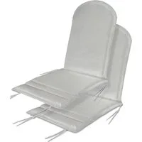 Aspero Hochlehnerauflage 2 x Stuhlauflage für Adirondack Gartenstuhl, wasserdichte Gartenstuhlauflagen
